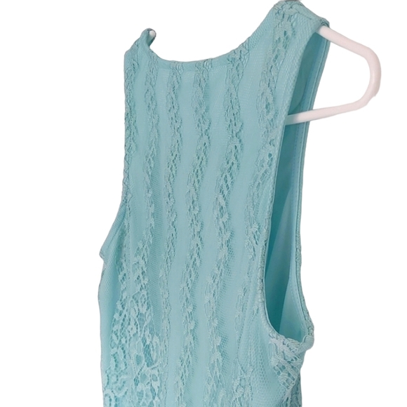 NWT CLEO lace lined mint sleeveless tank top size XS - Picture 3 of 9